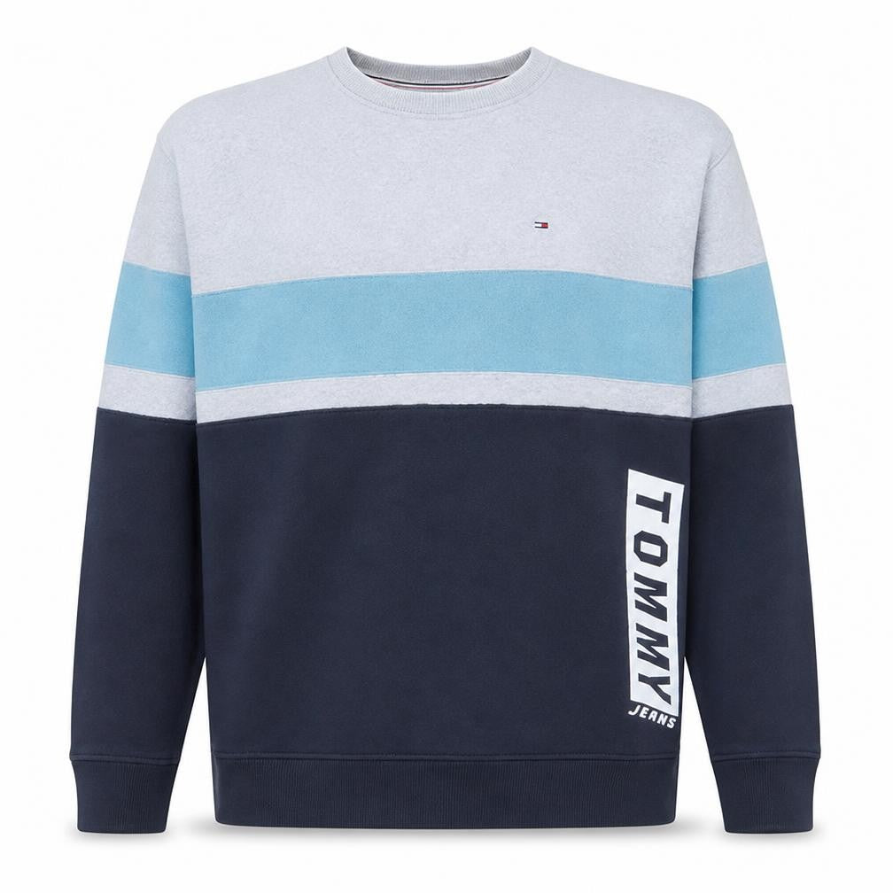 Tommy Jeans Men's Blue 2XL Crew Neck Pullover Sweatshirt