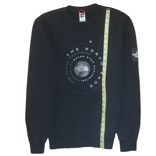 The North Face Men's Black Cotton Crew Neck Sweatshirt M
