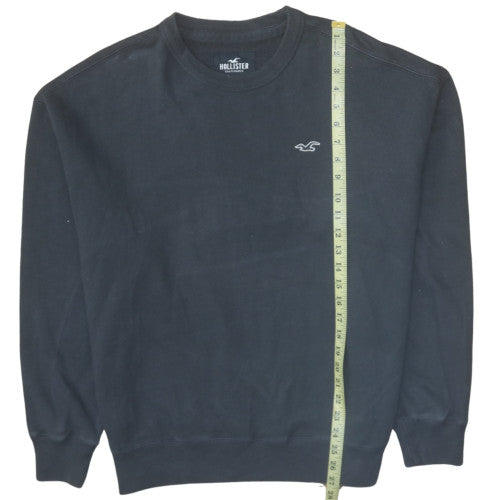 Hollister Men Black L Pullover Crew Neck Sweatshirt