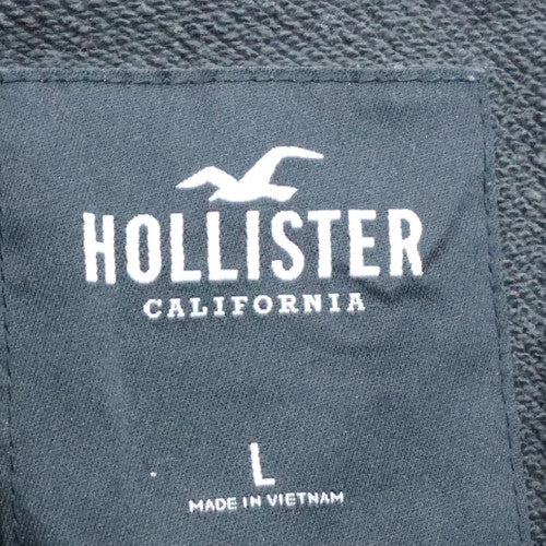 Hollister Men Black L Pullover Crew Neck Sweatshirt