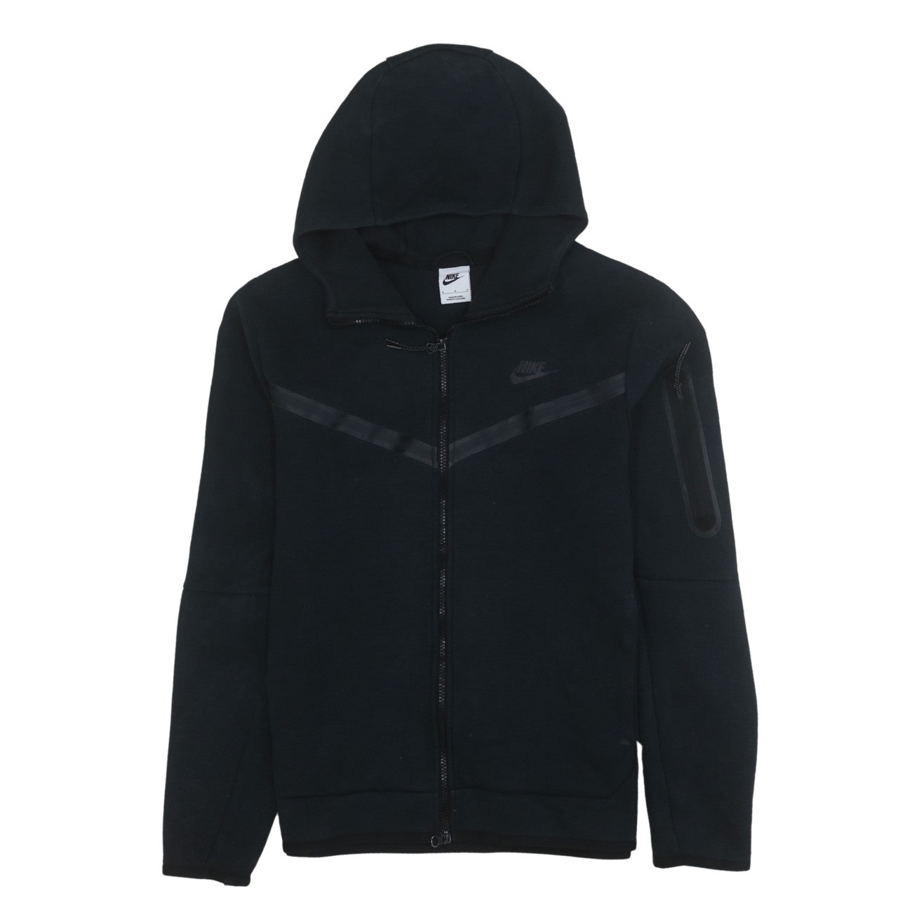 Nike Men's Black Full Zip Hoodie Size M Fleece Sportswear