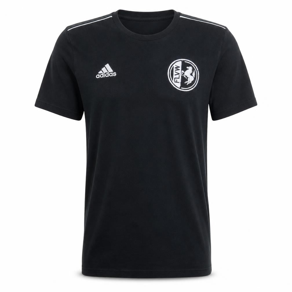 Adidas Men Black Sports T-Shirt M Short Sleeve Crew Neck