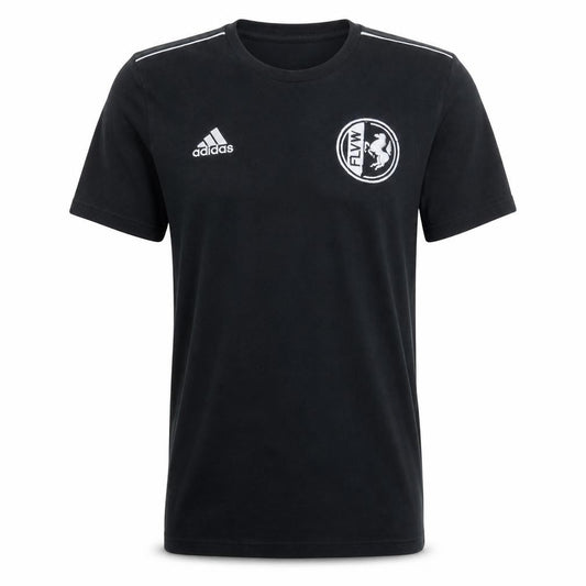 Adidas Men Black Sports T-Shirt M Short Sleeve Crew Neck
