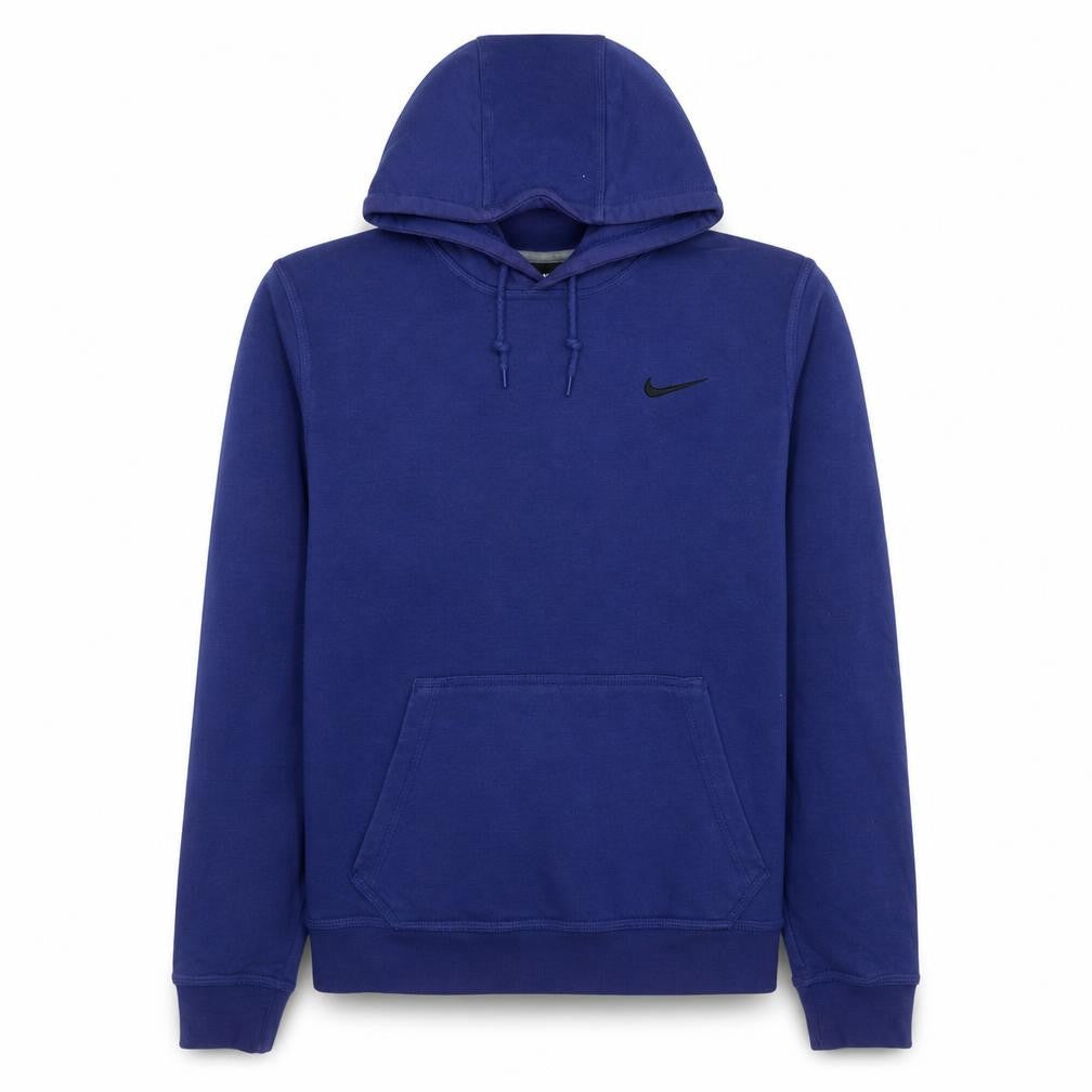 Nike Women Blue Pullover Hoodie Medium Hooded Logo Sweatshirt