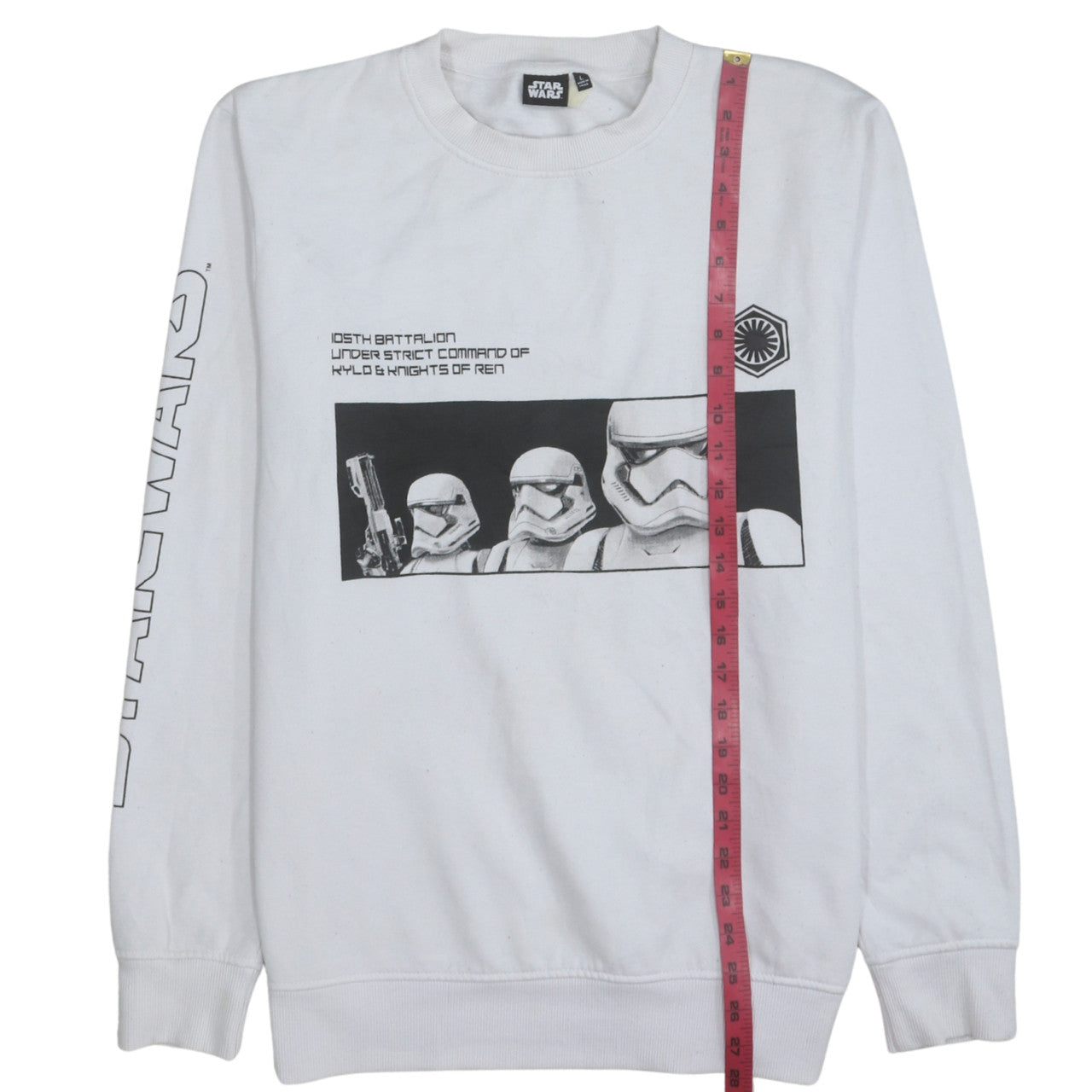 Primark Star Wars Men's White L Pullover Sweatshirt Stormtrooper Graphic