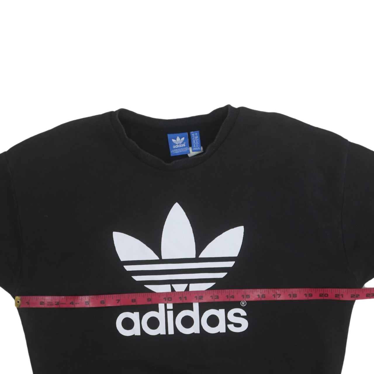 Adidas Womens Black Size 10 Crew Neck Pullover Sweatshirt