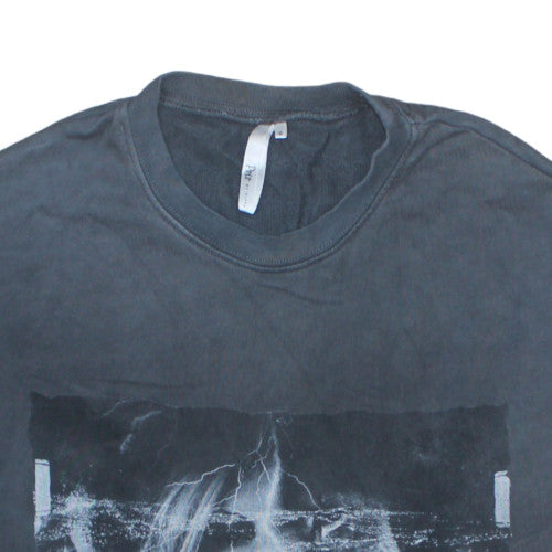 Poco by Pippa Men's Grey Graphic Print Sweatshirt Size S Cotton Crew Neck