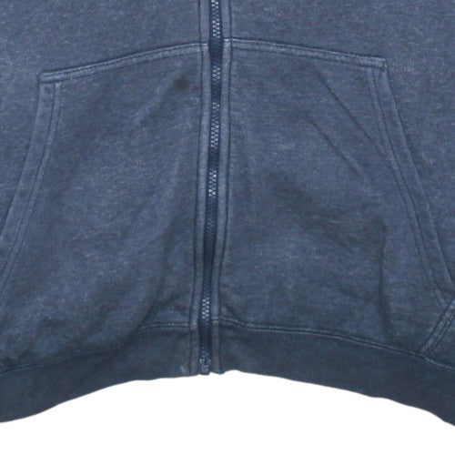 Nike Men's Blue Full Zip Hoodie XL Fleece Cotton Blend
