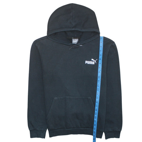 Puma Mens Black Pullover Hoodie Regular Fit Size M Sports Fleece
