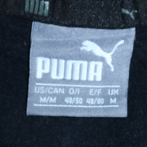 Puma Mens Black Pullover Hoodie Regular Fit Size M Sports Fleece