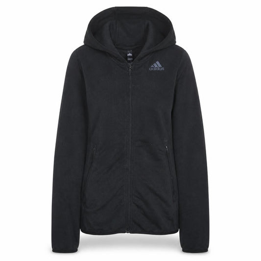Adidas Womens Black Full Zip Hoodie XS Hooded Sweatshirt Casual