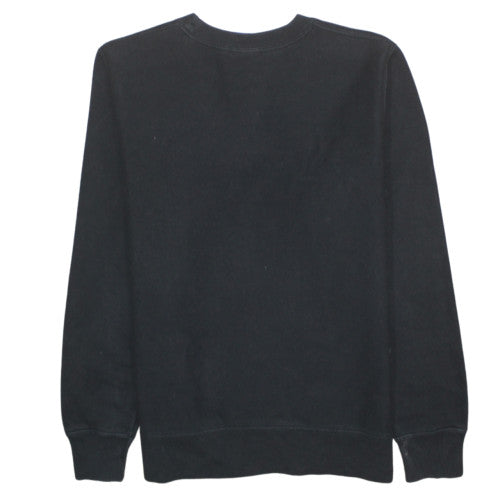 Champion Women's Black Small Pullover Sweatshirt with Logo Embroidery