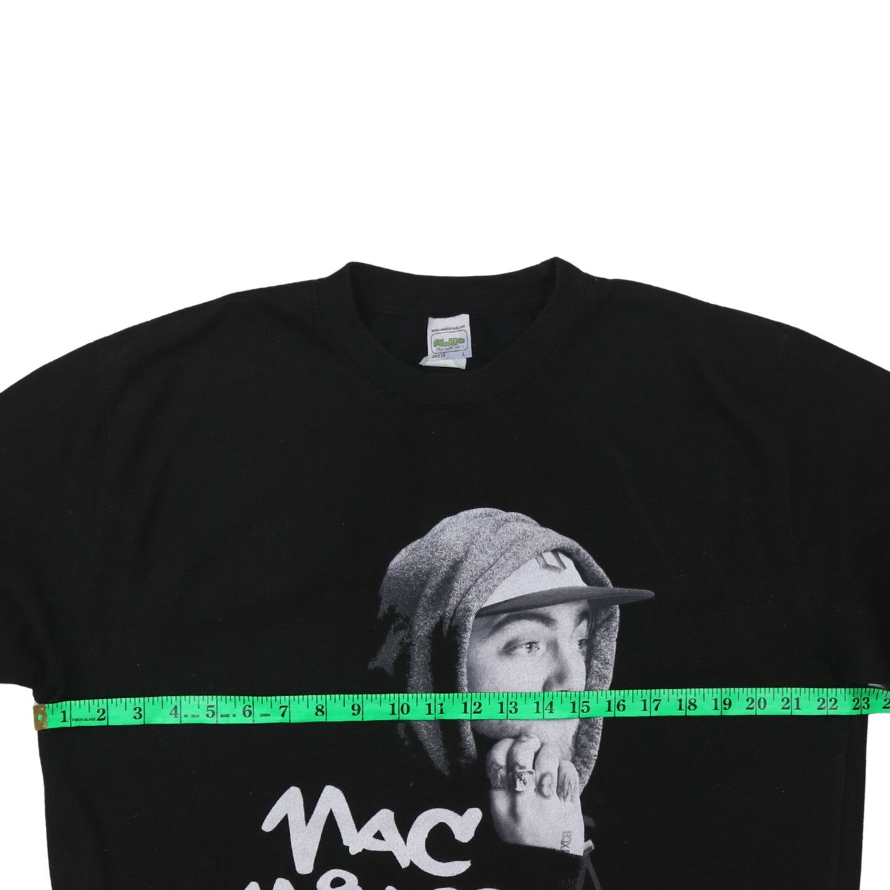 AWDis Mens Black Mac Miller Graphic Pullover Sweatshirt L