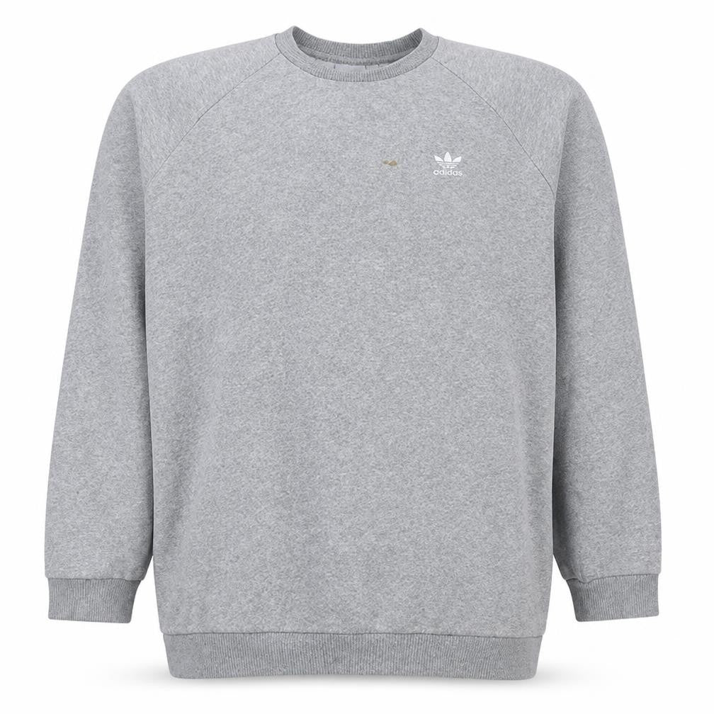 Adidas Mens Grey XL Crew Neck Pullover Sweatshirt