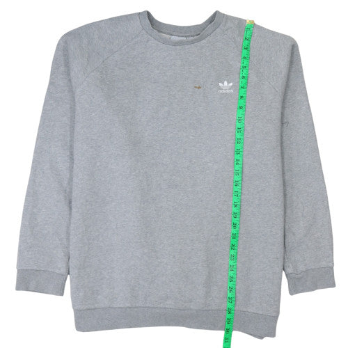 Adidas Mens Grey XL Crew Neck Pullover Sweatshirt