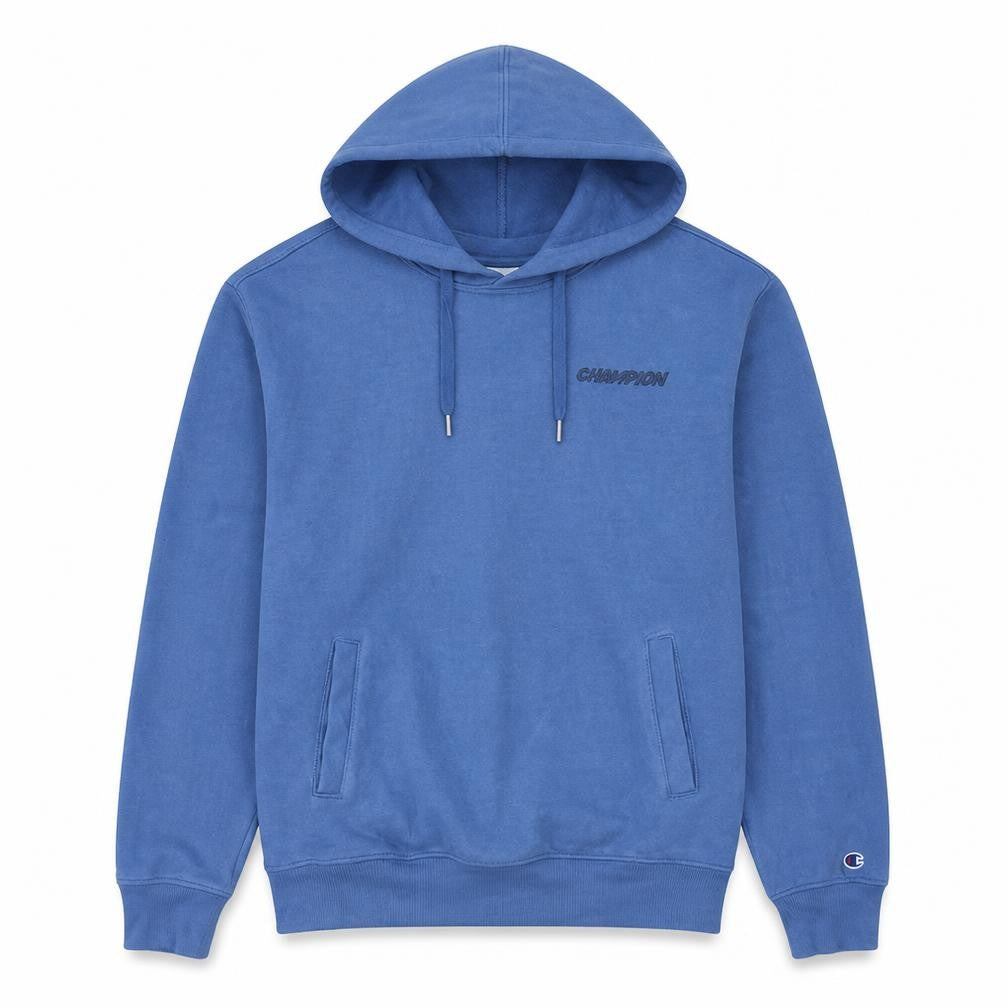 Champion Men's Blue Pullover Hoodie Size M Fleece Regular Fit