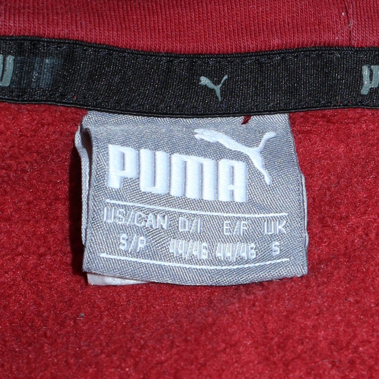 Puma Mens Red Pullover Hoodie Small Hooded Sweatshirt