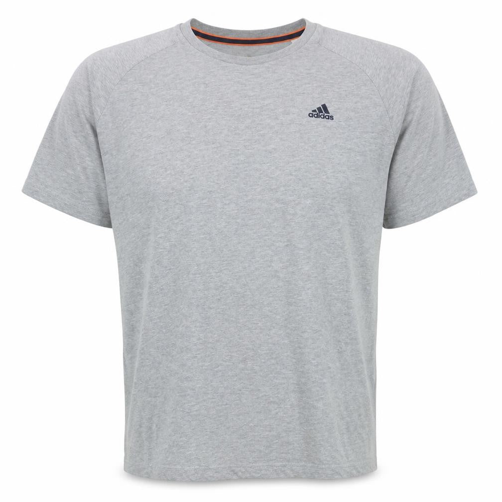 Adidas Men's Grey Crew Neck Short Sleeve Sports T-Shirt Medium