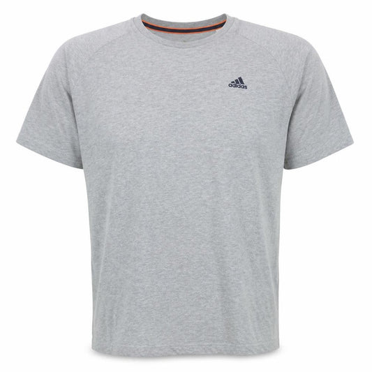 Adidas Men's Grey Crew Neck Short Sleeve Sports T-Shirt Medium