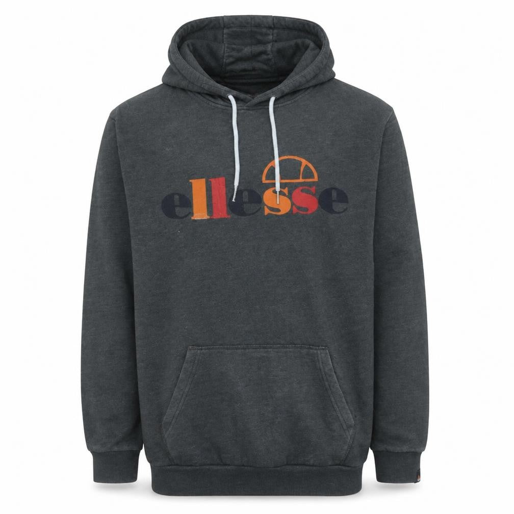 Ellesse Men's Grey Pullover Hoodie Medium Logo Fleece Sweatshirt