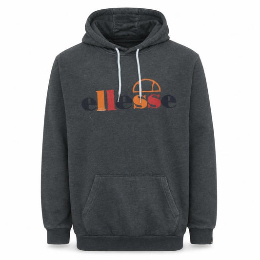 Ellesse Men's Grey Pullover Hoodie Medium Logo Fleece Sweatshirt