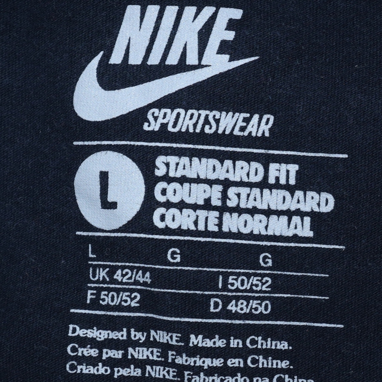 Nike Men's Blue Sportswear Graphic Cotton T-Shirt L