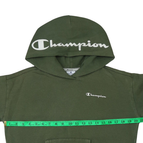 Champion Women’s Green Pullover Hoodie Medium Cotton Blend