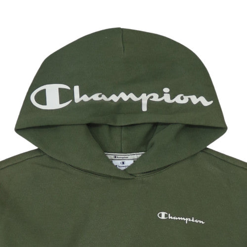 Champion Women’s Green Pullover Hoodie Medium Cotton Blend