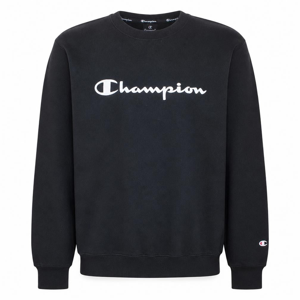Champion Men's Black XL Pullover Sweatshirt Crew Neck Logo Sports