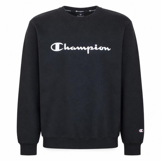 Champion Men's Black XL Pullover Sweatshirt Crew Neck Logo Sports