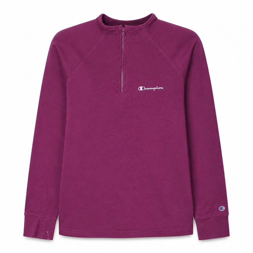 Champion Women's Purple 1/2 Zip Pullover Sweatshirt Size L
