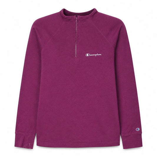 Champion Women's Purple 1/2 Zip Pullover Sweatshirt Size L