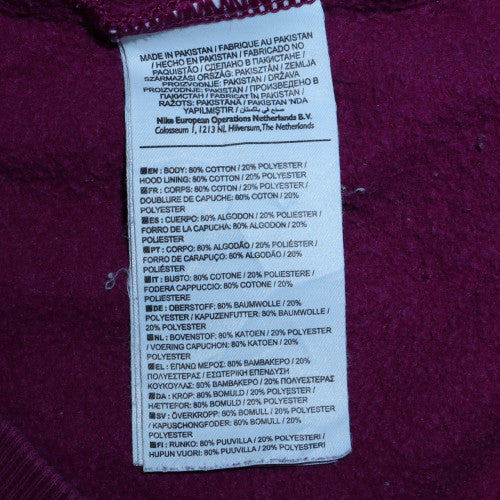 Nike Women’s Pink Pullover Hoodie Small Cotton Blend Casual