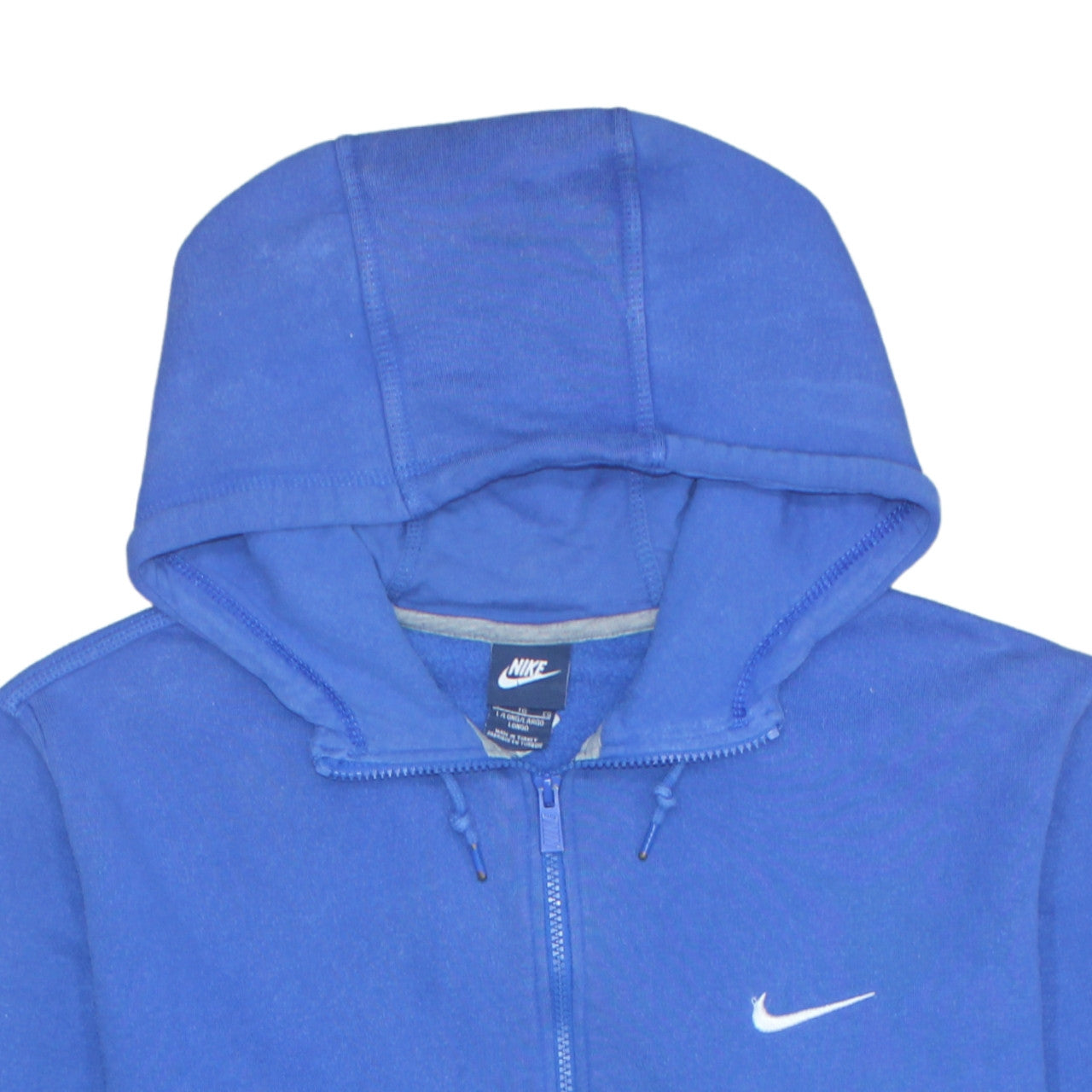 Nike Men's Blue Full Zip Hoodie XL Fleece Sweatshirt Sportswear