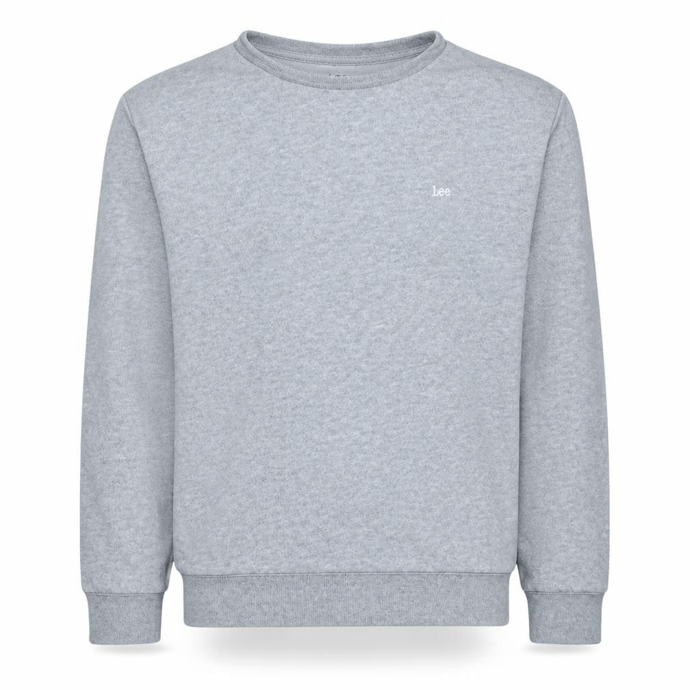 Lee Mens Grey Regular Fit Crew Neck Sweatshirt L