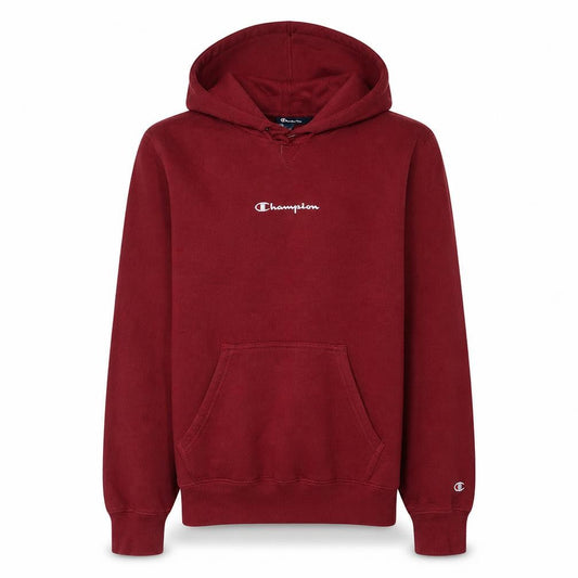 Champion Men's Red Pullover Hoodie Small Cotton Blend Classic Style