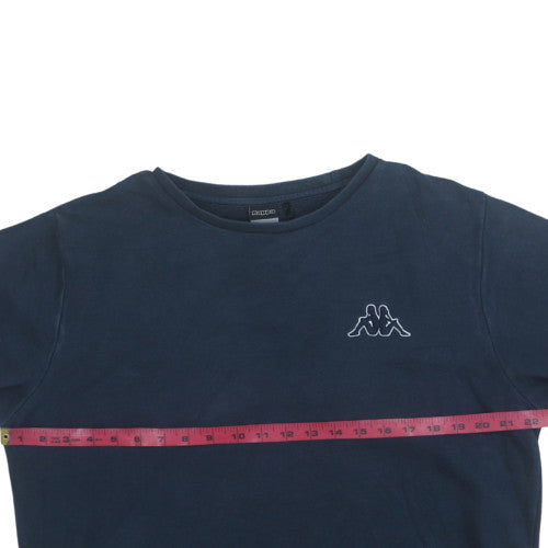 Kappa Mens Navy Blue Crew Neck Sweatshirt Large Cotton Blend
