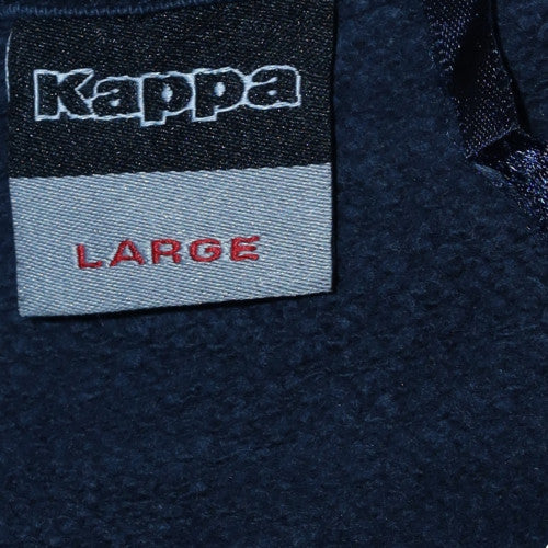 Kappa Mens Navy Blue Crew Neck Sweatshirt Large Cotton Blend