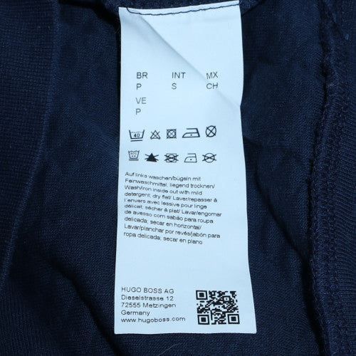Nike Men's Blue Small Pullover Sweatshirt Crew Neck Logo Fleece