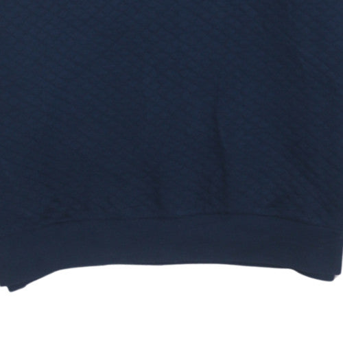 Hugo Boss Men Blue Pullover Sweatshirt M Crew Neck Logo