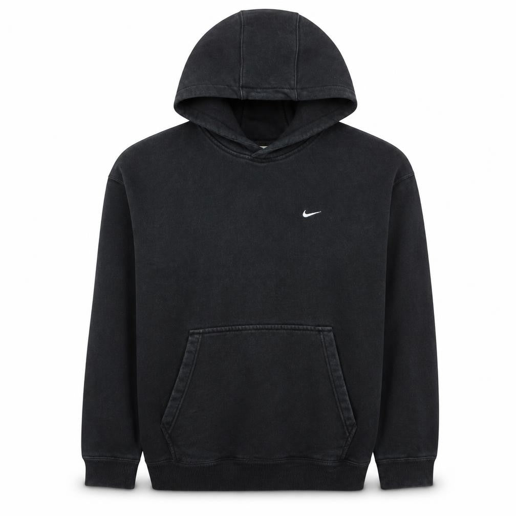 Nike Men's Black Pullover Hoodie Size L Logo Fleece Sweatshirt