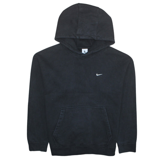 Nike Men's Black Pullover Hoodie Size L Regular Fit Logo Sweatshirt