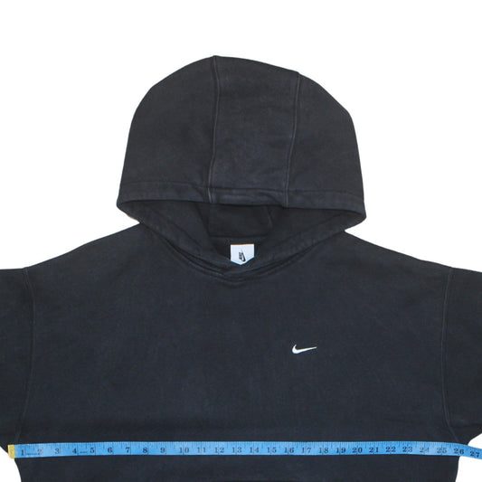 Nike Men's Black Pullover Hoodie Size L Regular Fit Logo Sweatshirt