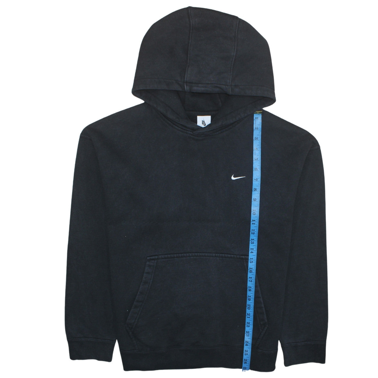 Nike Men's Black Pullover Hoodie Size L Regular Fit Logo Sweatshirt