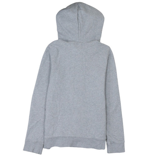Adidas Women’s Grey Pullover Hoodie Size 8 Logo Print Sweatshirt