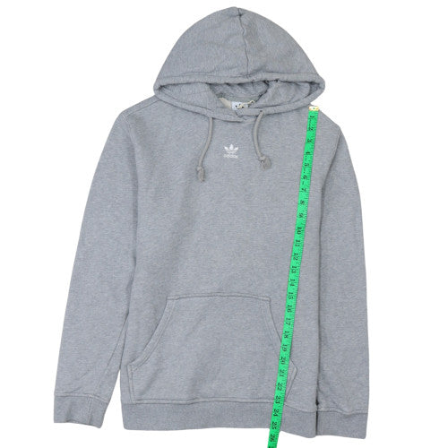 Adidas Women Grey Pullover Hoodie Size M Cotton Blend Casual Lined