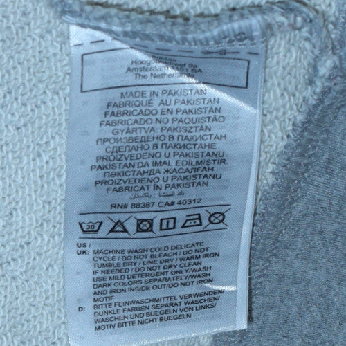 Adidas Women Grey Pullover Hoodie Size M Cotton Blend Casual Lined