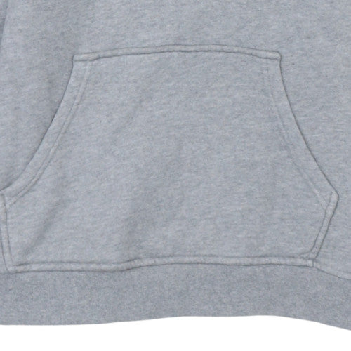 Adidas Women Grey Pullover Hoodie Size M Cotton Blend Casual Lined