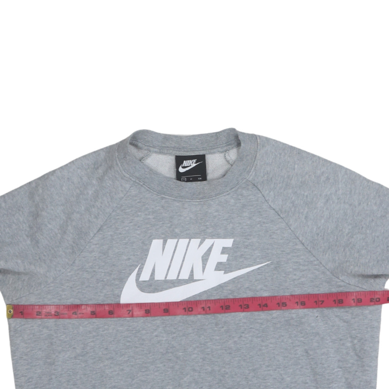 Nike Women Grey Crew Neck Pullover Sweatshirt Small