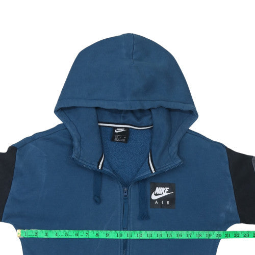 Nike Men's Blue Full Zip Hoodie Size S Logo Sportswear